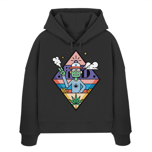 Peace Guy - Ladies Boxcut Hoodie