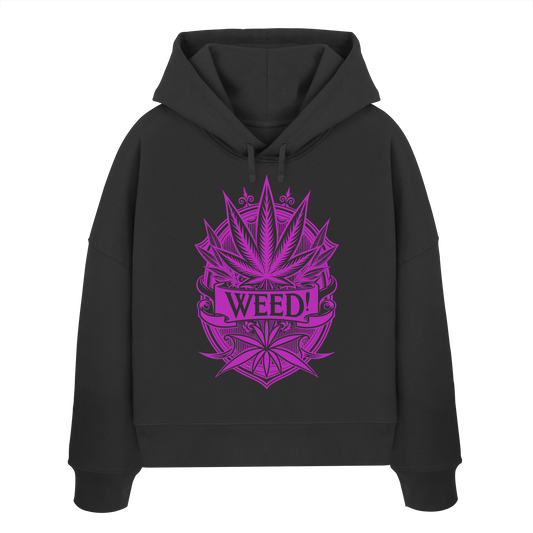 Pink Weed - Ladies Boxcut Hoodie