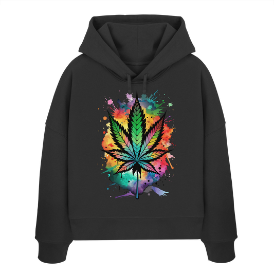 Color Leaf - Ladies Boxcut Hoodie