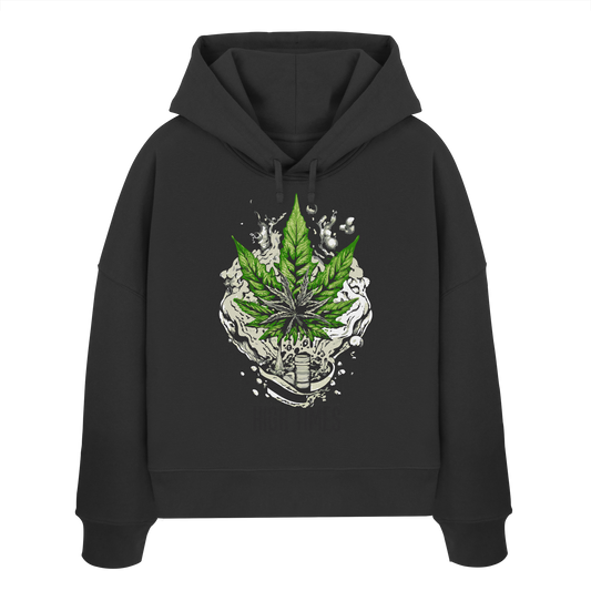 High Times Rocks - Ladies Boxcut Hoodie