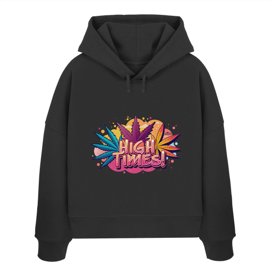 High Times Leafs - Ladies Boxcut Hoodie