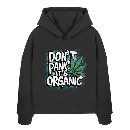 Don't Panic - Ladies Boxcut Hoodie