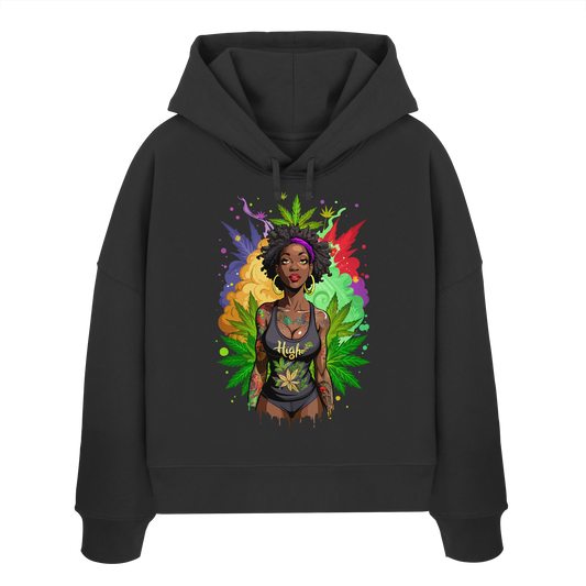 High Girl - Ladies Boxcut Hoodie