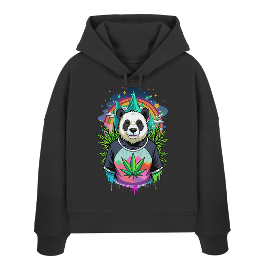 Panda Bear - Ladies Boxcut Hoodie