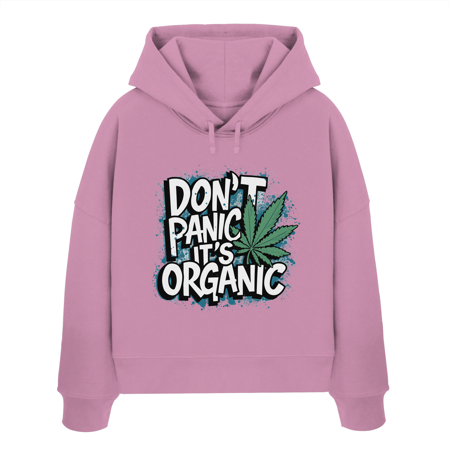 Don't Panic - Ladies Boxcut Hoodie