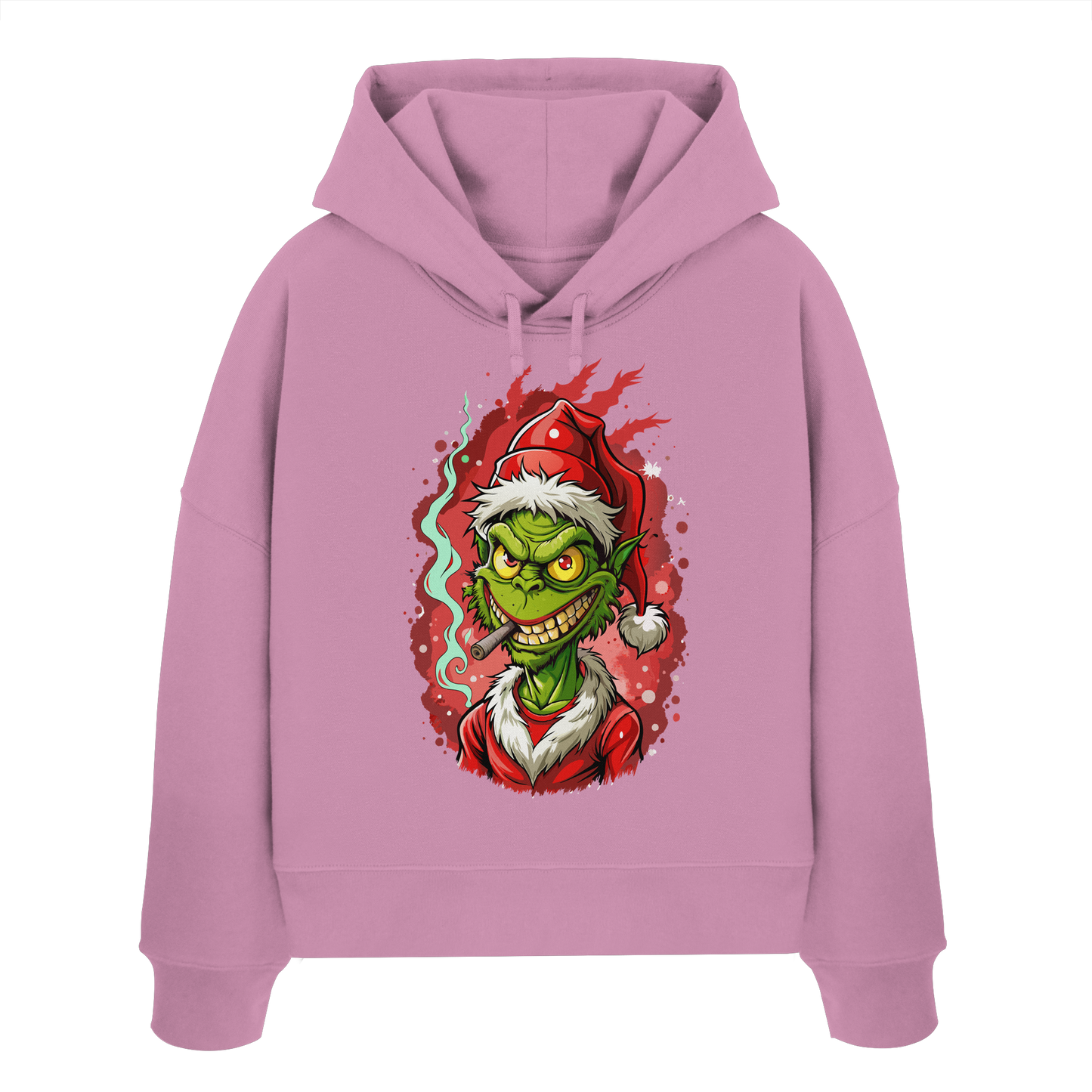 Angry Grinch - Ladies Boxcut Hoodie