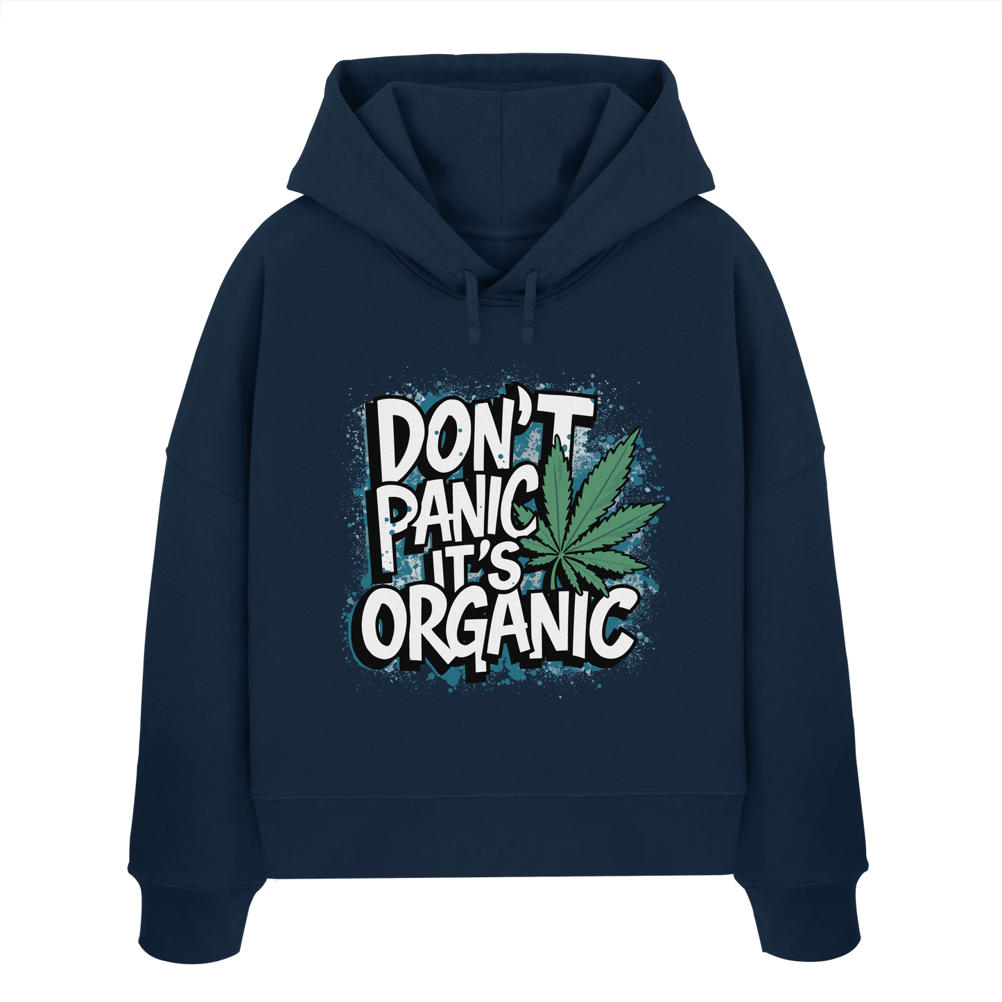 Don't Panic - Ladies Boxcut Hoodie