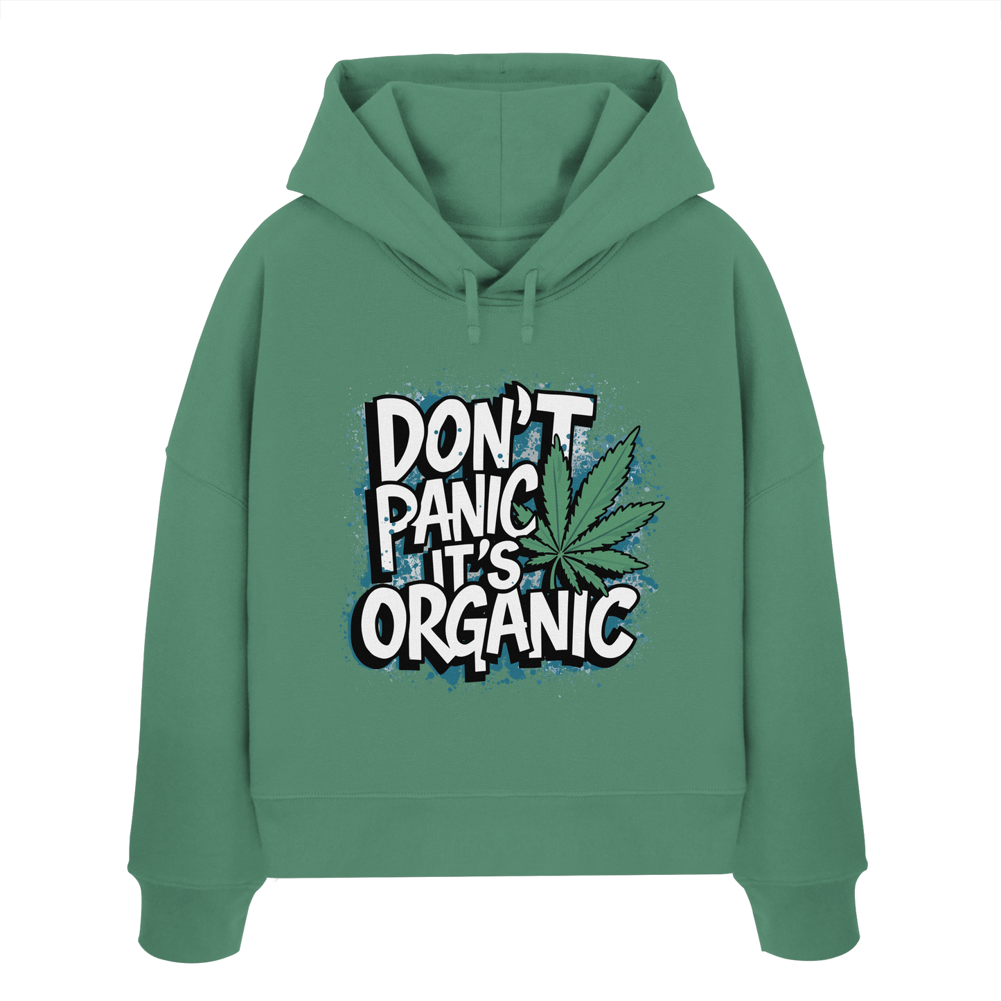 Don't Panic - Ladies Boxcut Hoodie