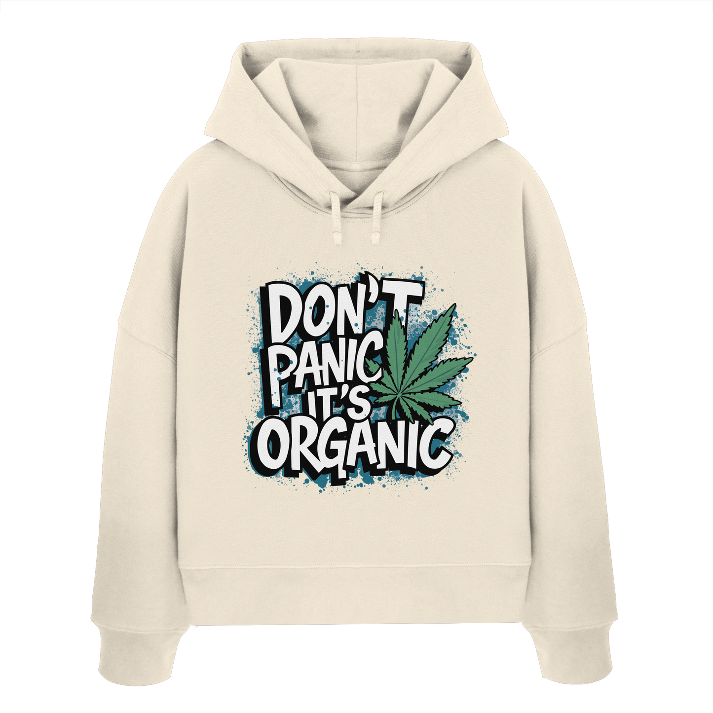 Don't Panic - Ladies Boxcut Hoodie