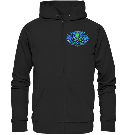 Blue Leaf - Zipper