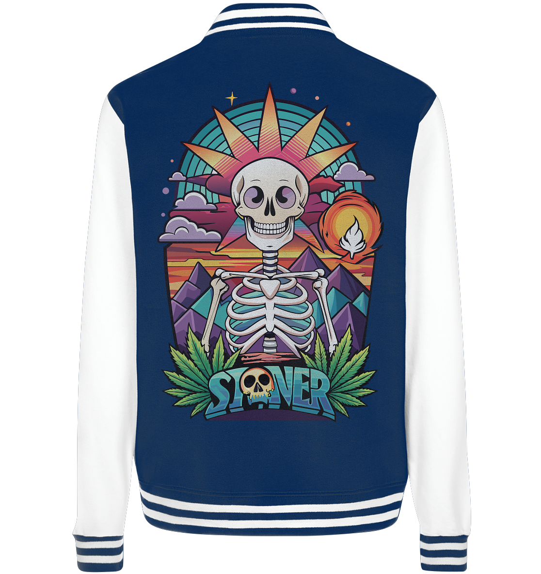 Color Stoner Skeleton - College Jacket