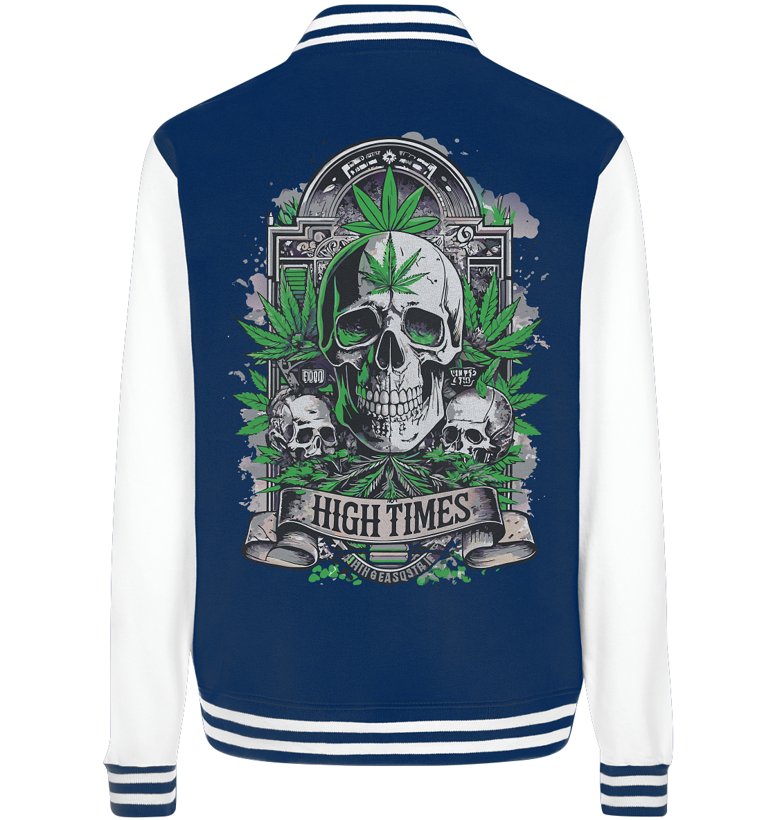 High Times Skull Green - College Jacket