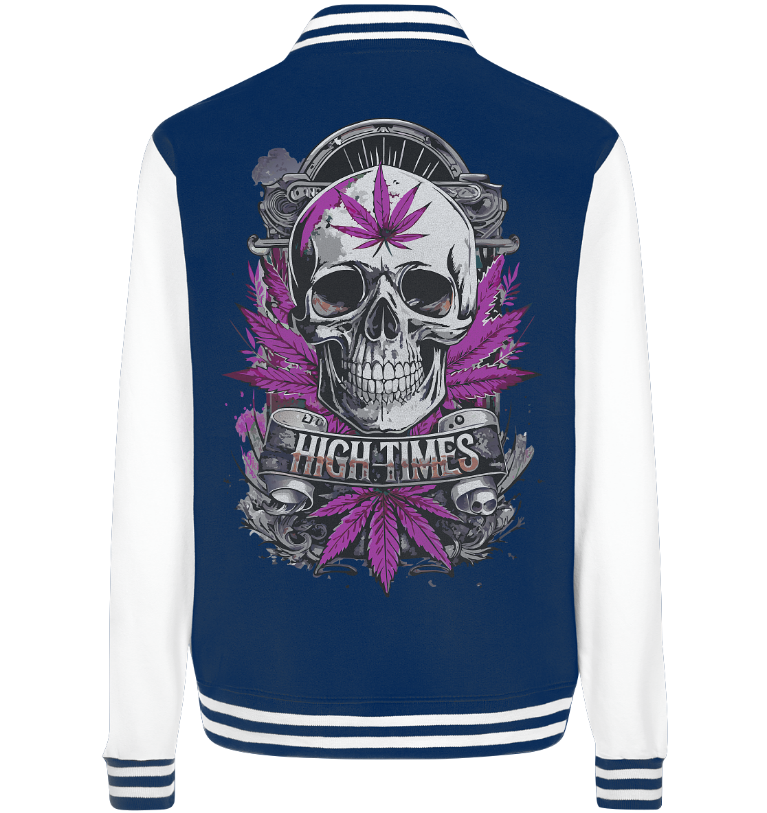 High Times Skull Purple - College Jacket