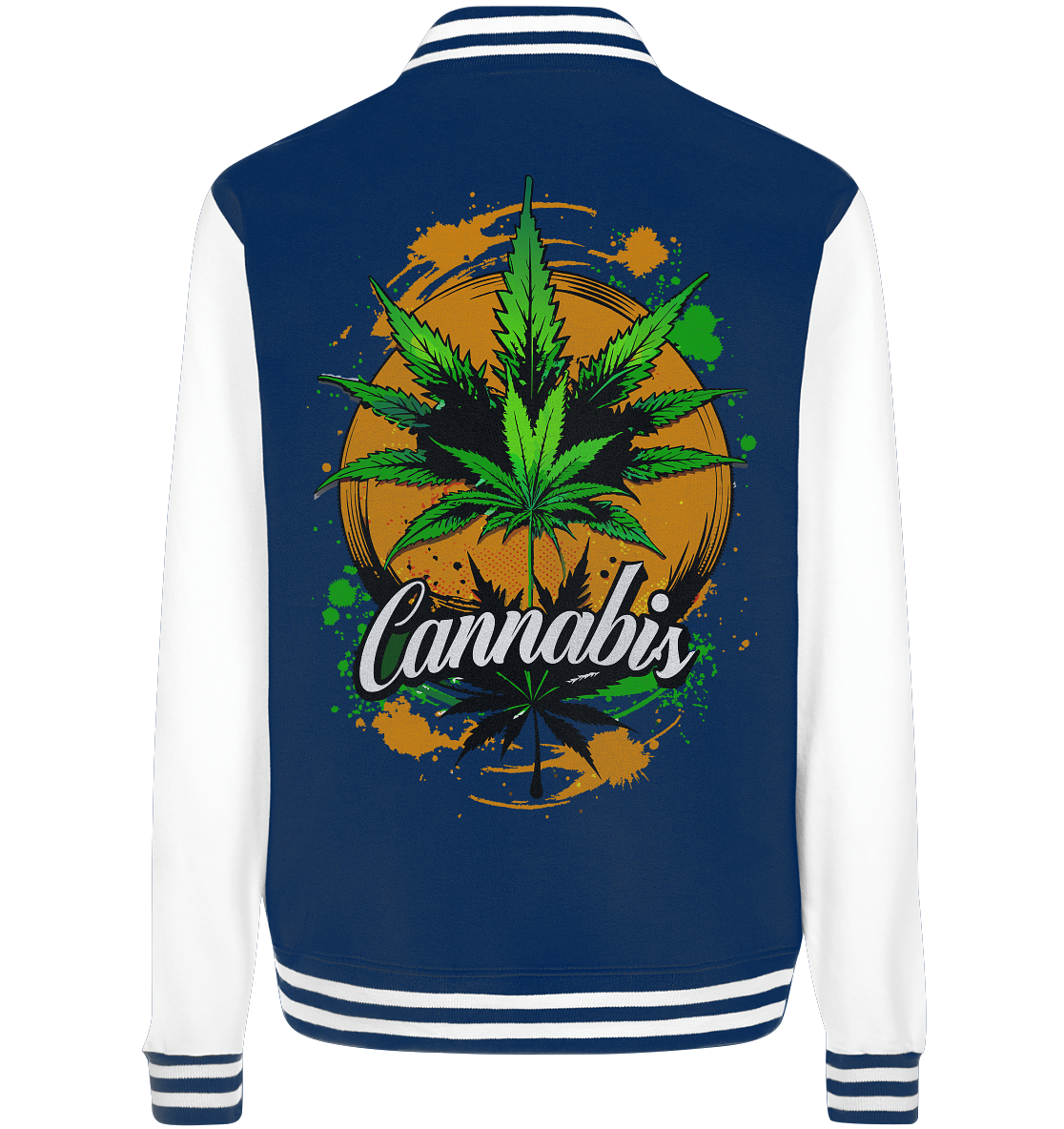 Orange Cannabis - College Jacket