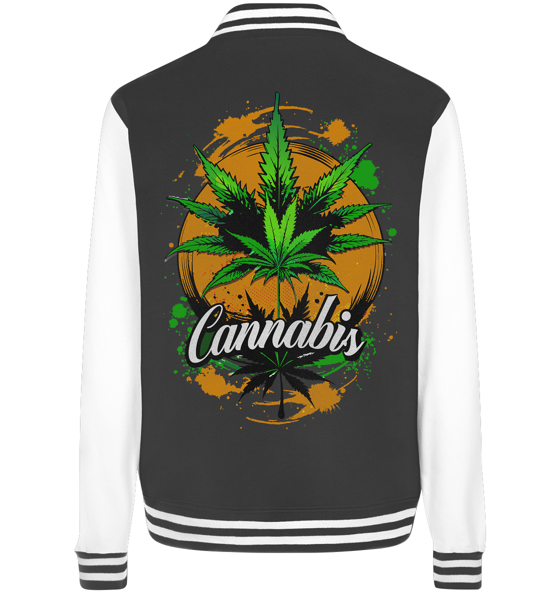 Orange Cannabis - College Jacket