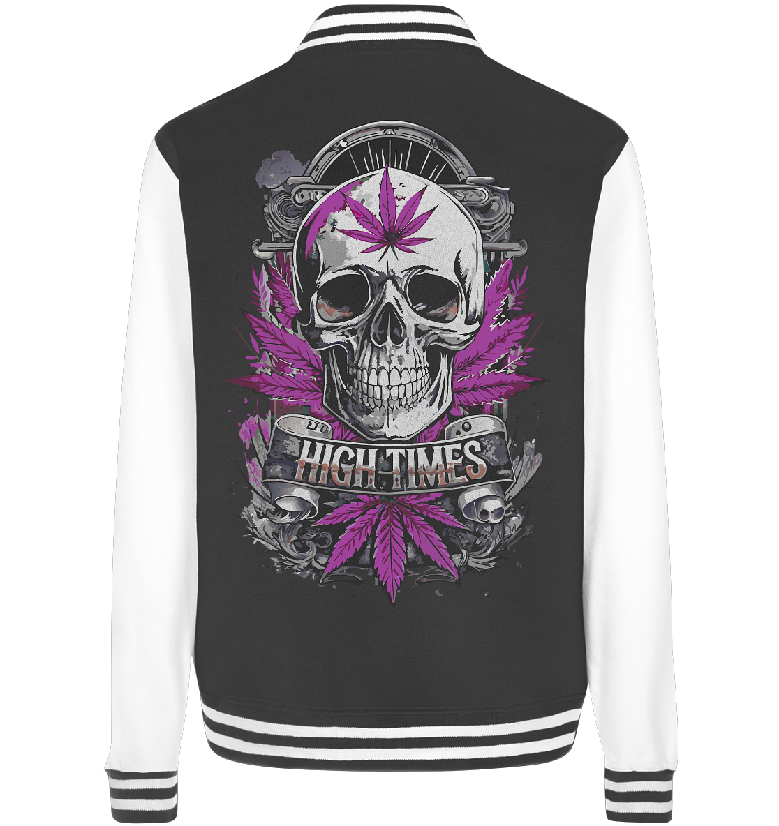 High Times Skull Purple - College Jacket