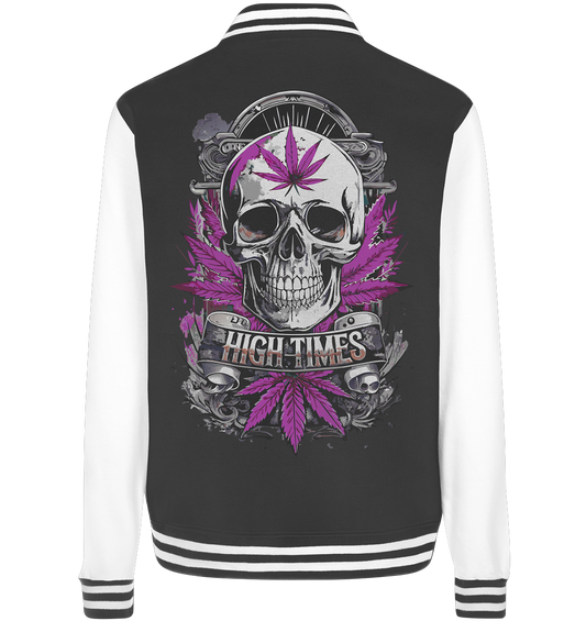 High Times Skull Purple - College Jacket