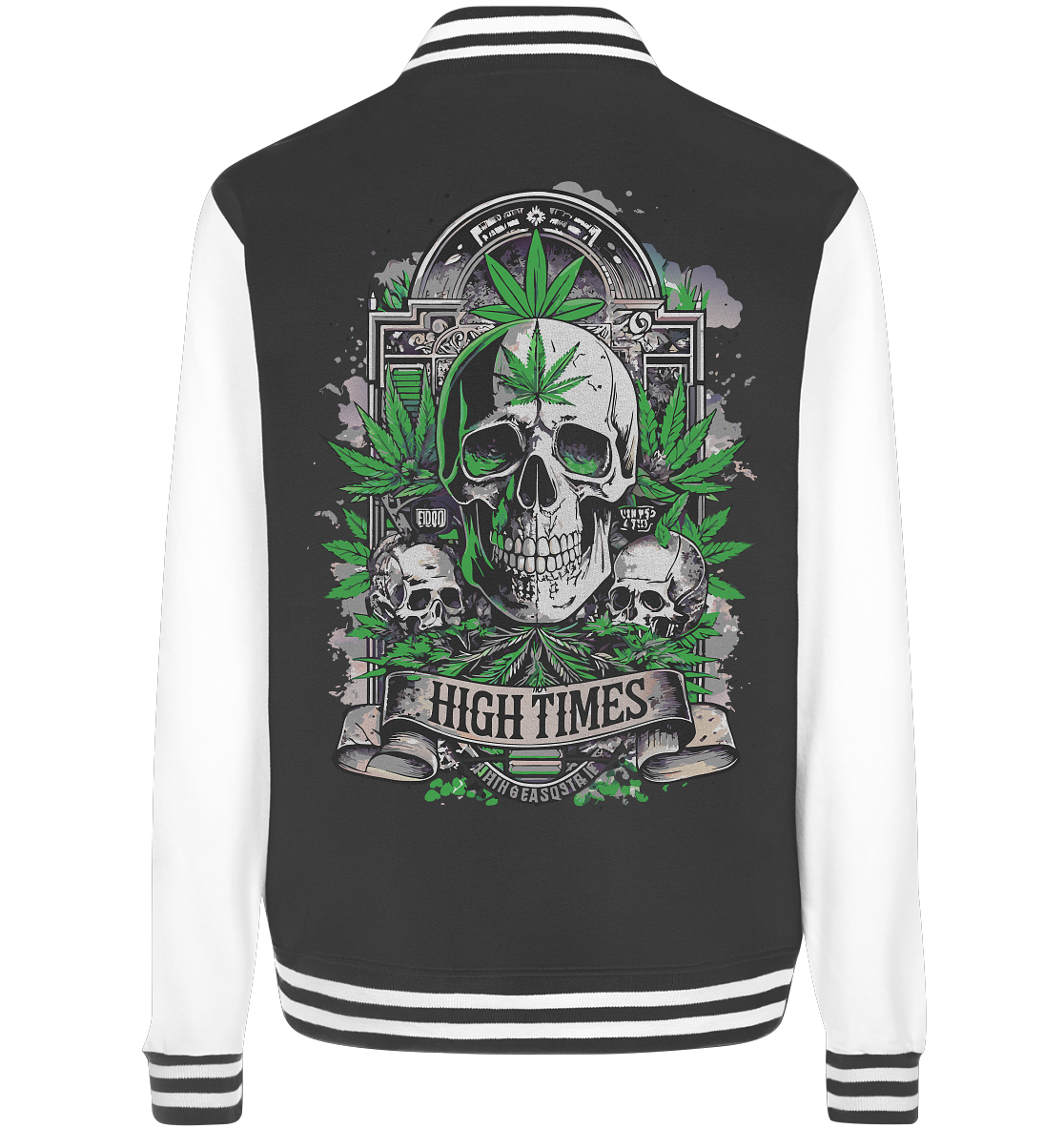 High Times Skull Green - College Jacket