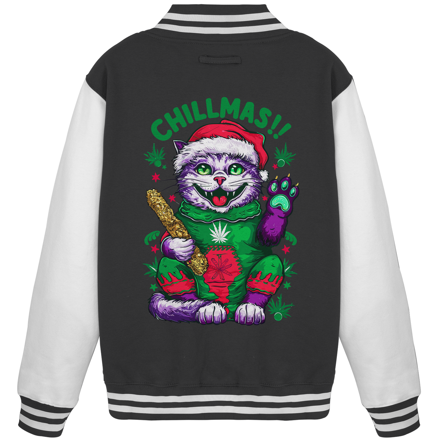 Chillmas Cat - College Jacket