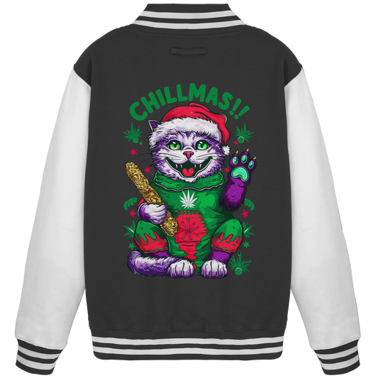Chillmas Cat - College Jacket
