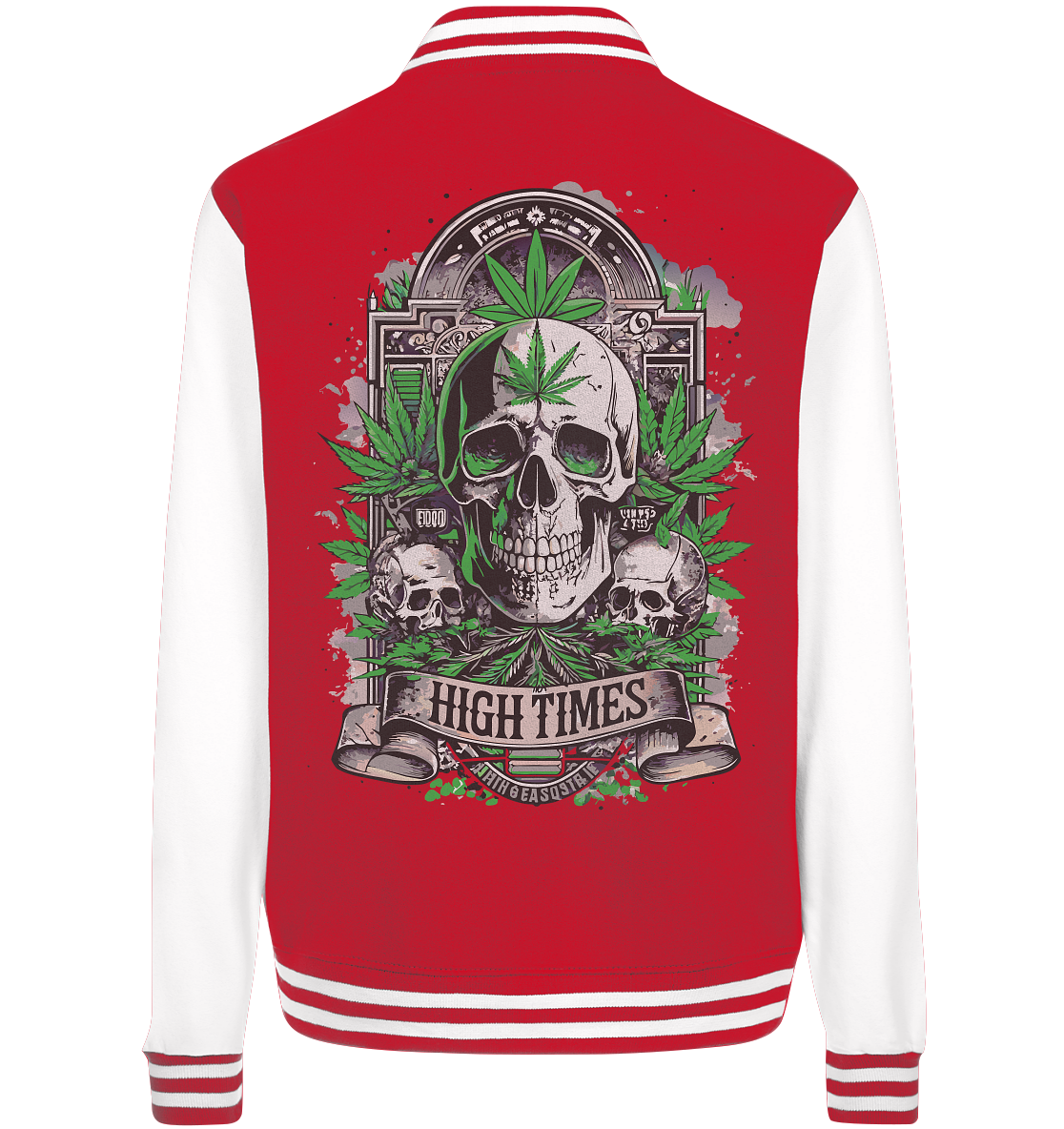 High Times Skull Green - College Jacket