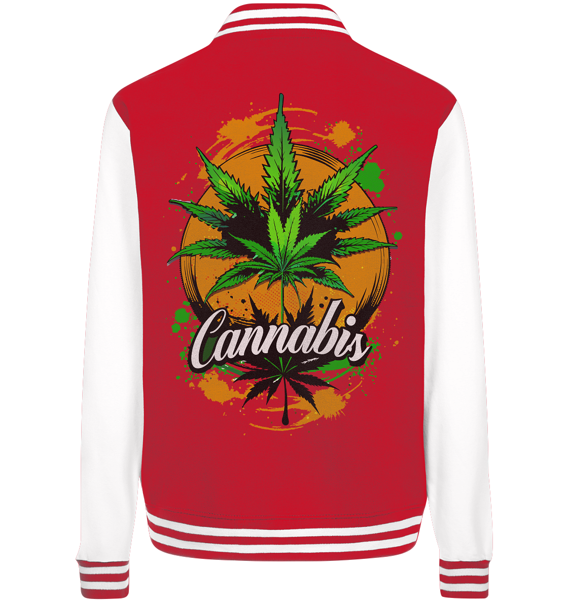 Orange Cannabis - College Jacket