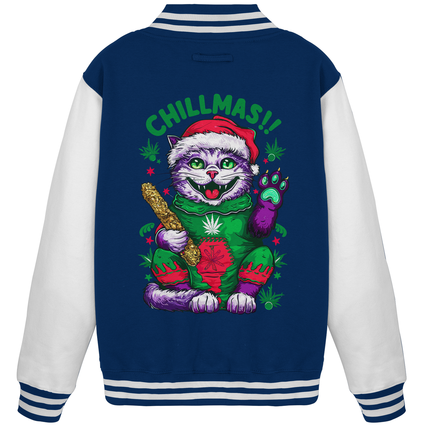 Chillmas Cat - College Jacket