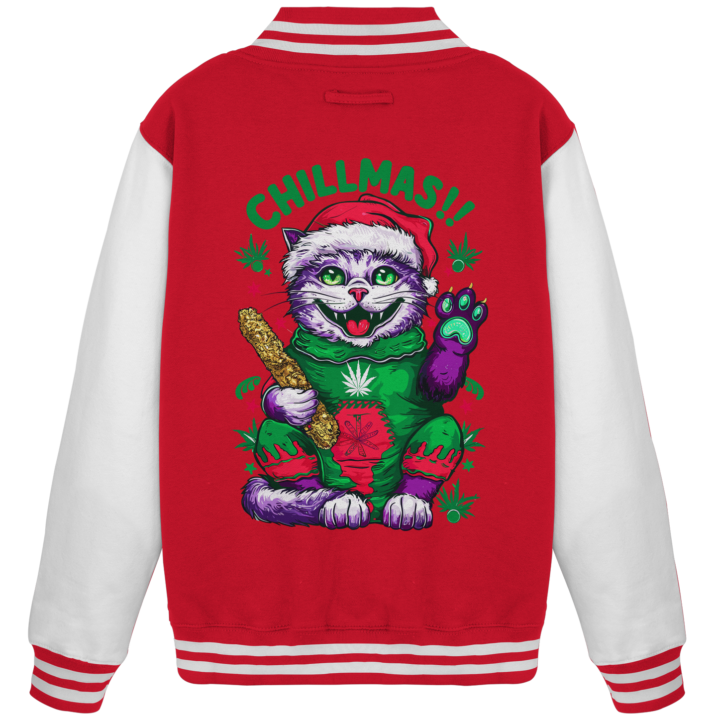 Chillmas Cat - College Jacket