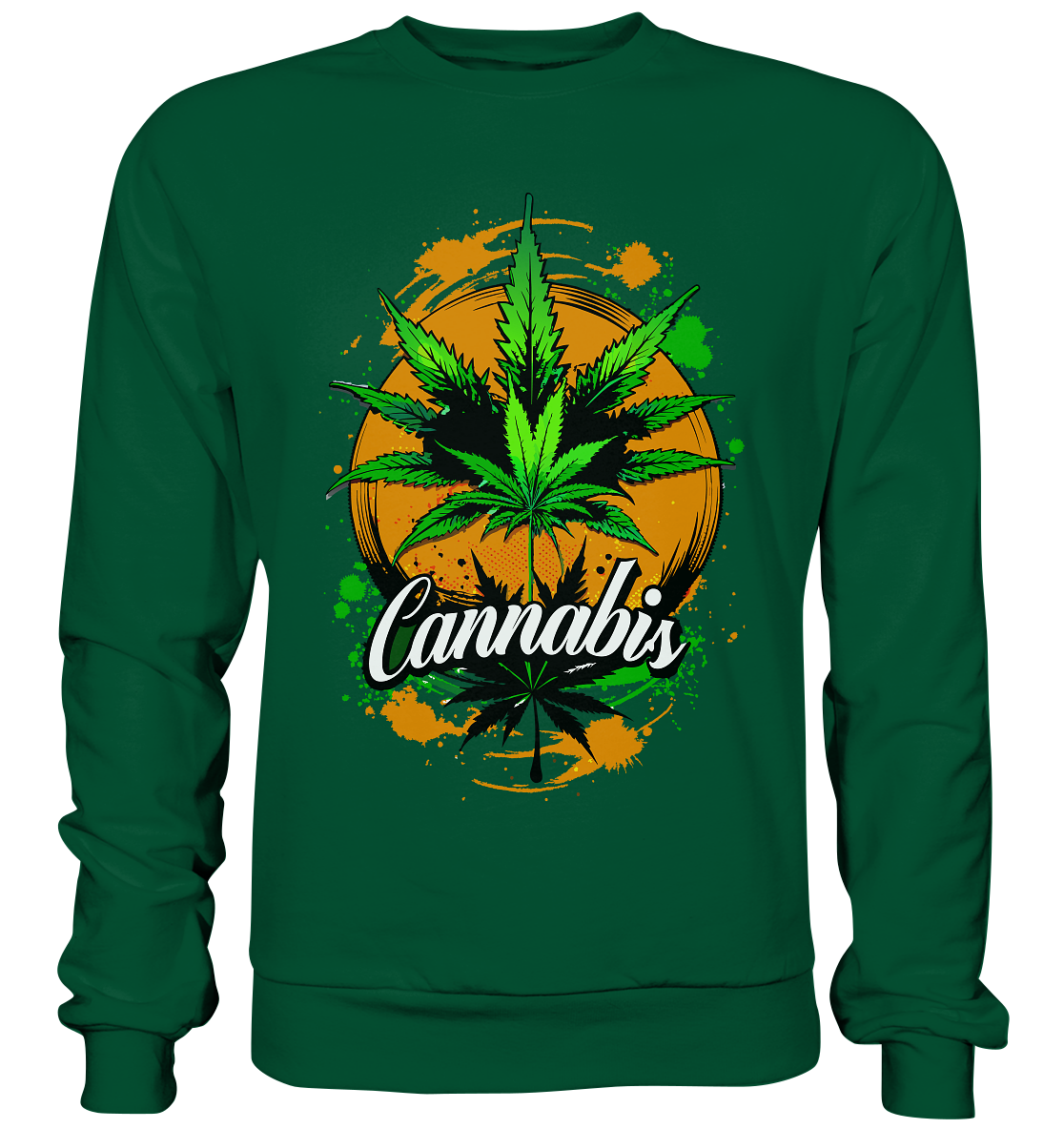 Orange Cannabis - Unisex Sweatshirt