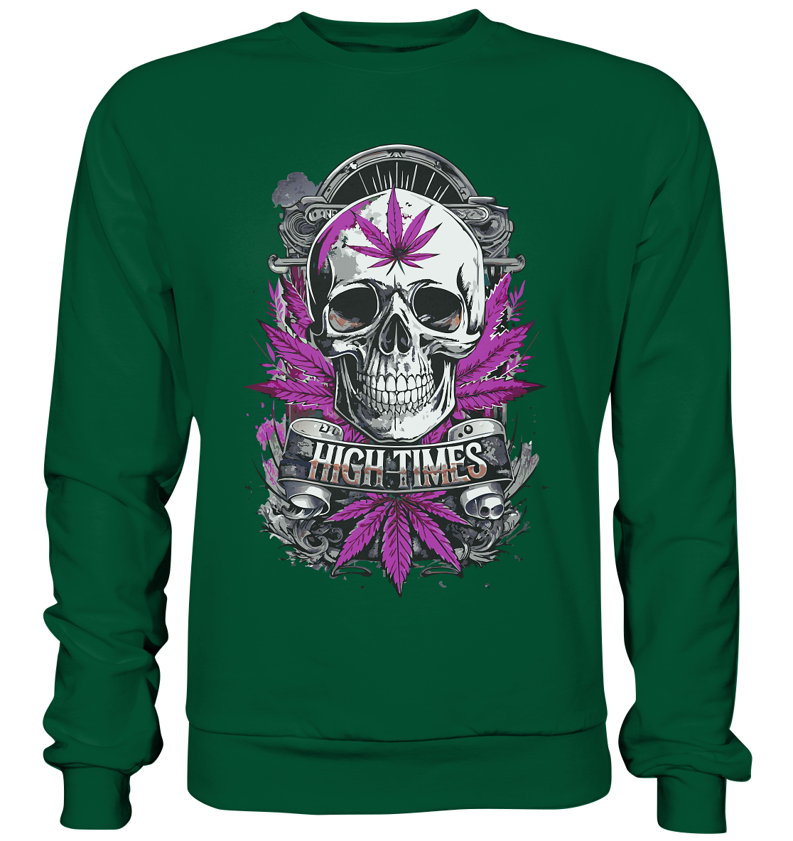 High Times Skull Purple - Unisex Sweatshirt