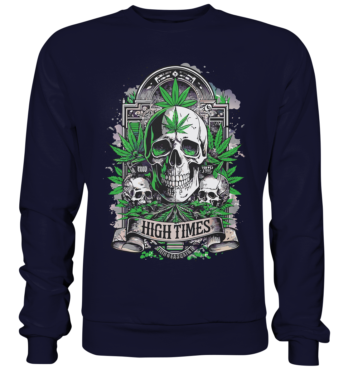 High Times Skull Green - Unisex Sweatshirt