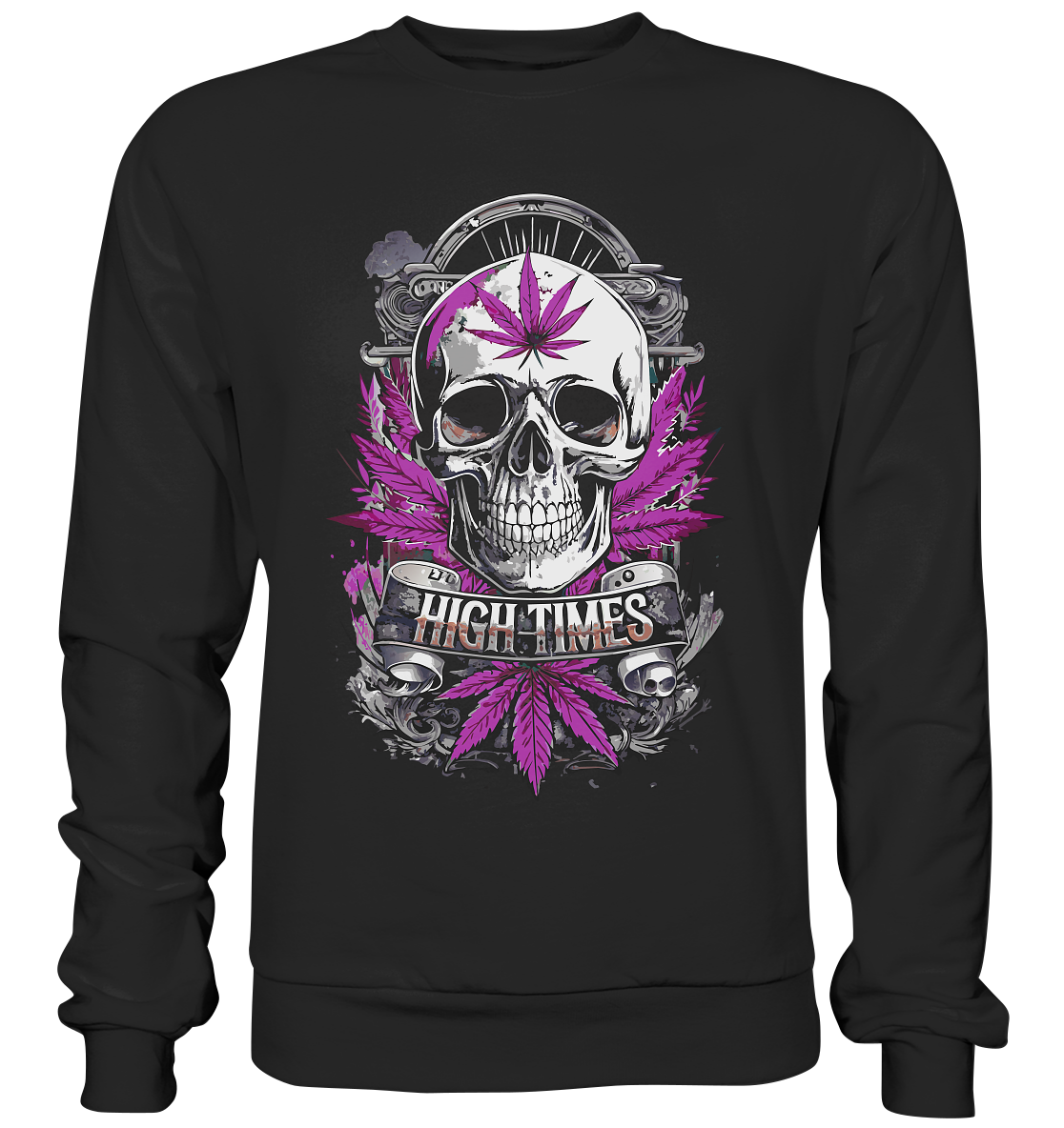 High Times Skull Purple - Unisex Sweatshirt