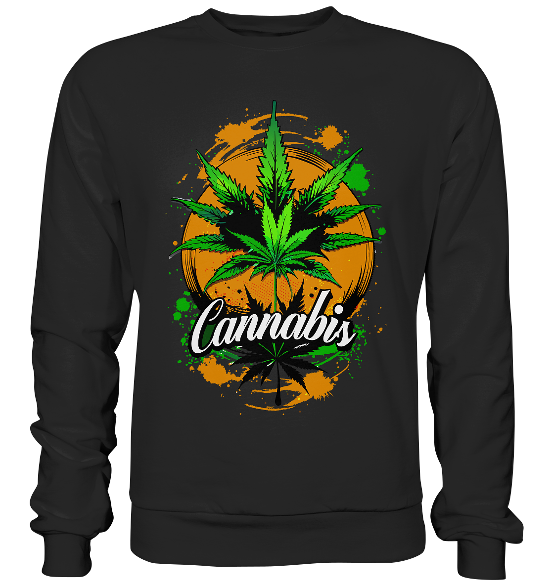 Orange Cannabis - Unisex Sweatshirt