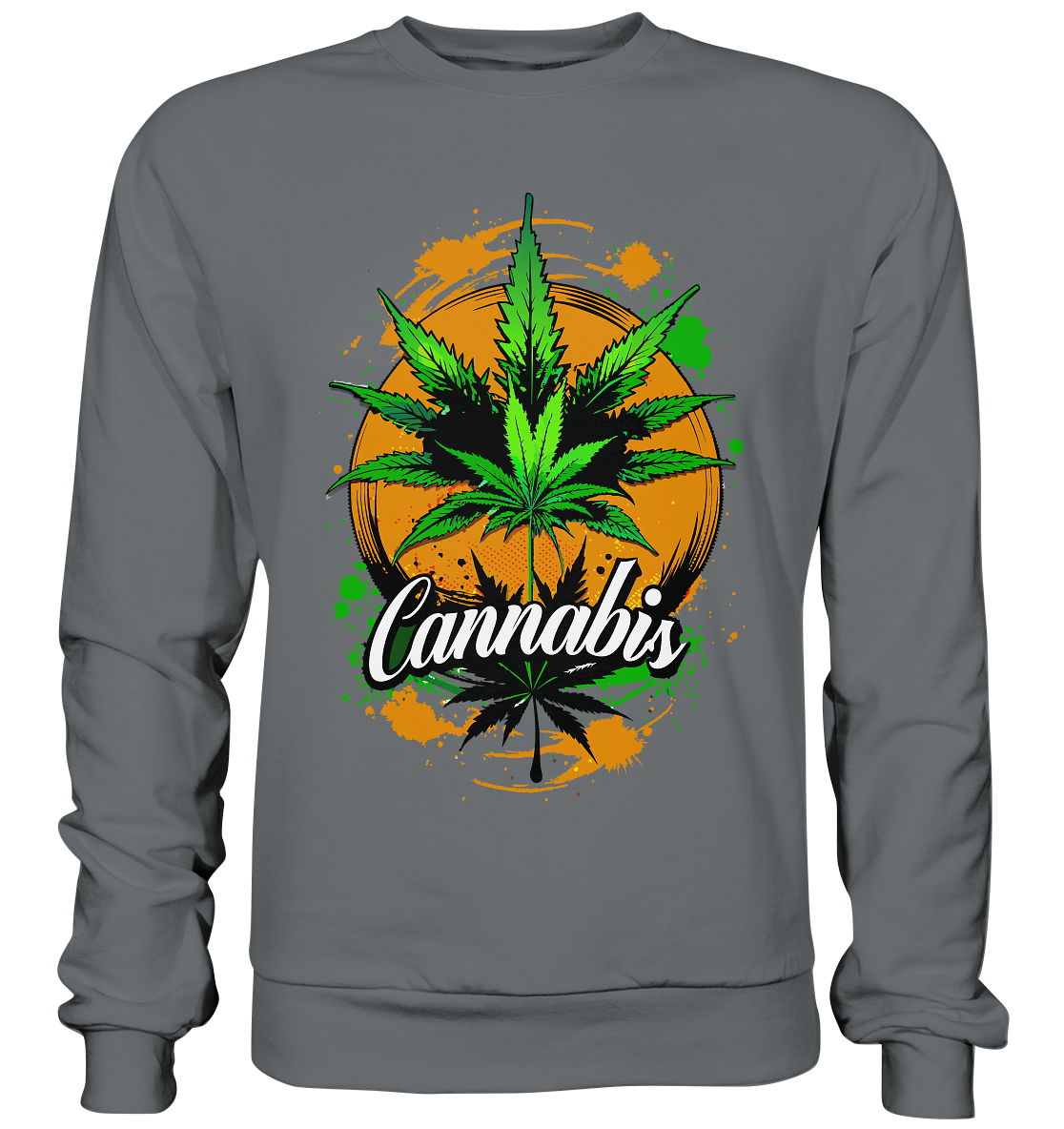 Orange Cannabis - Unisex Sweatshirt