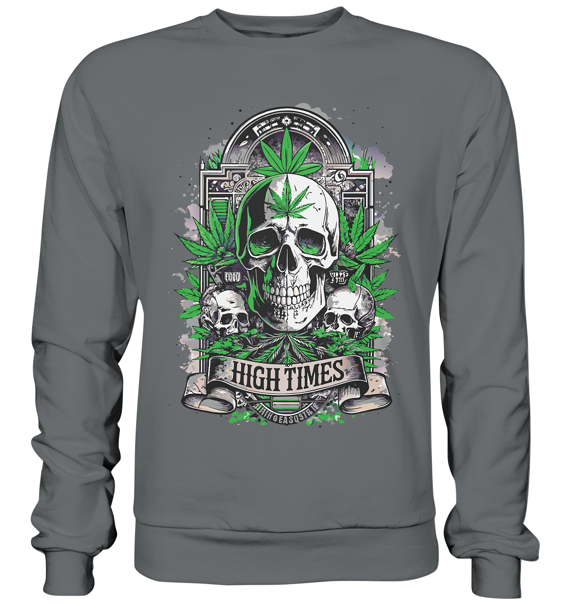 High Times Skull Green - Unisex Sweatshirt