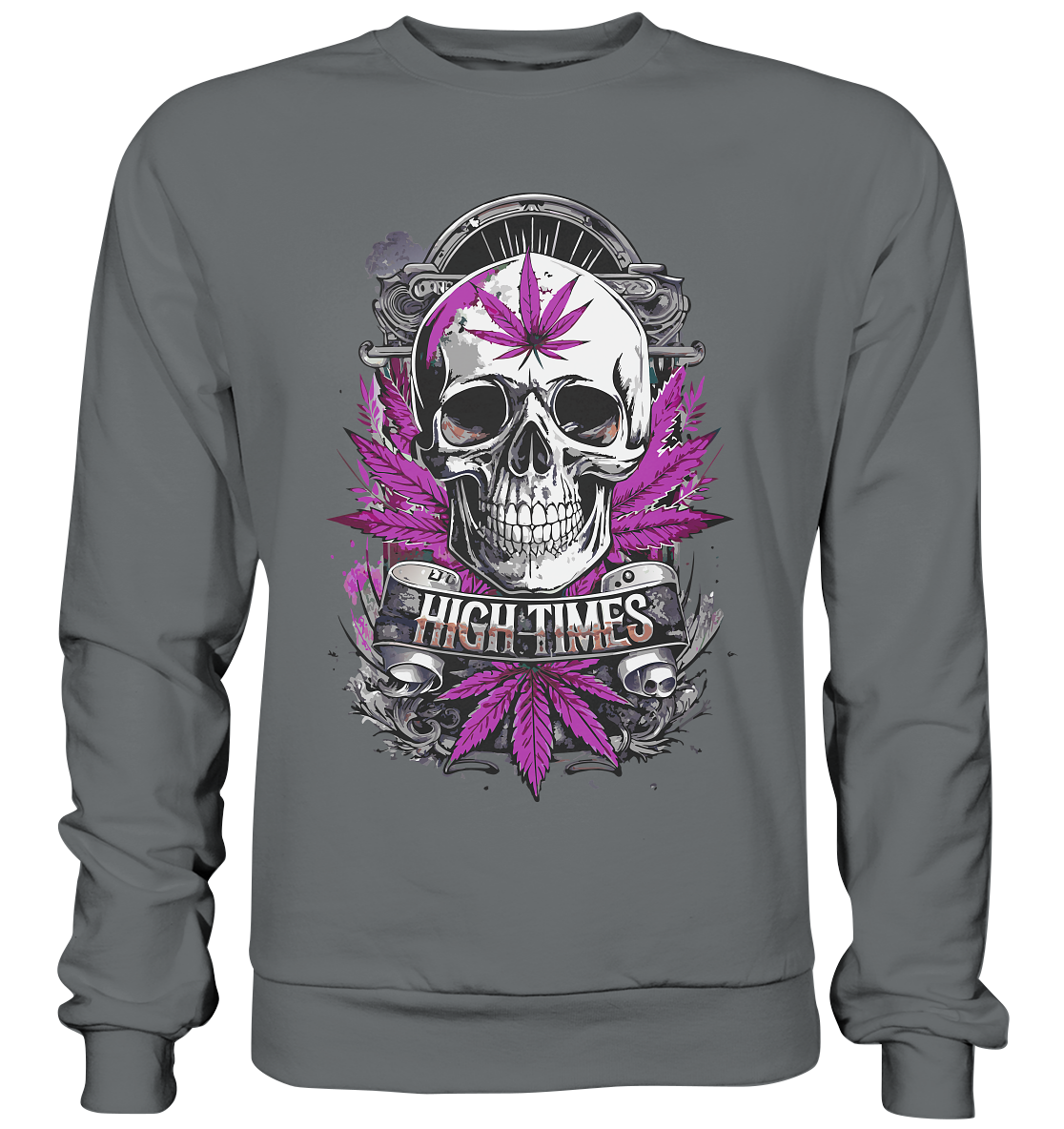 High Times Skull Purple - Unisex Sweatshirt