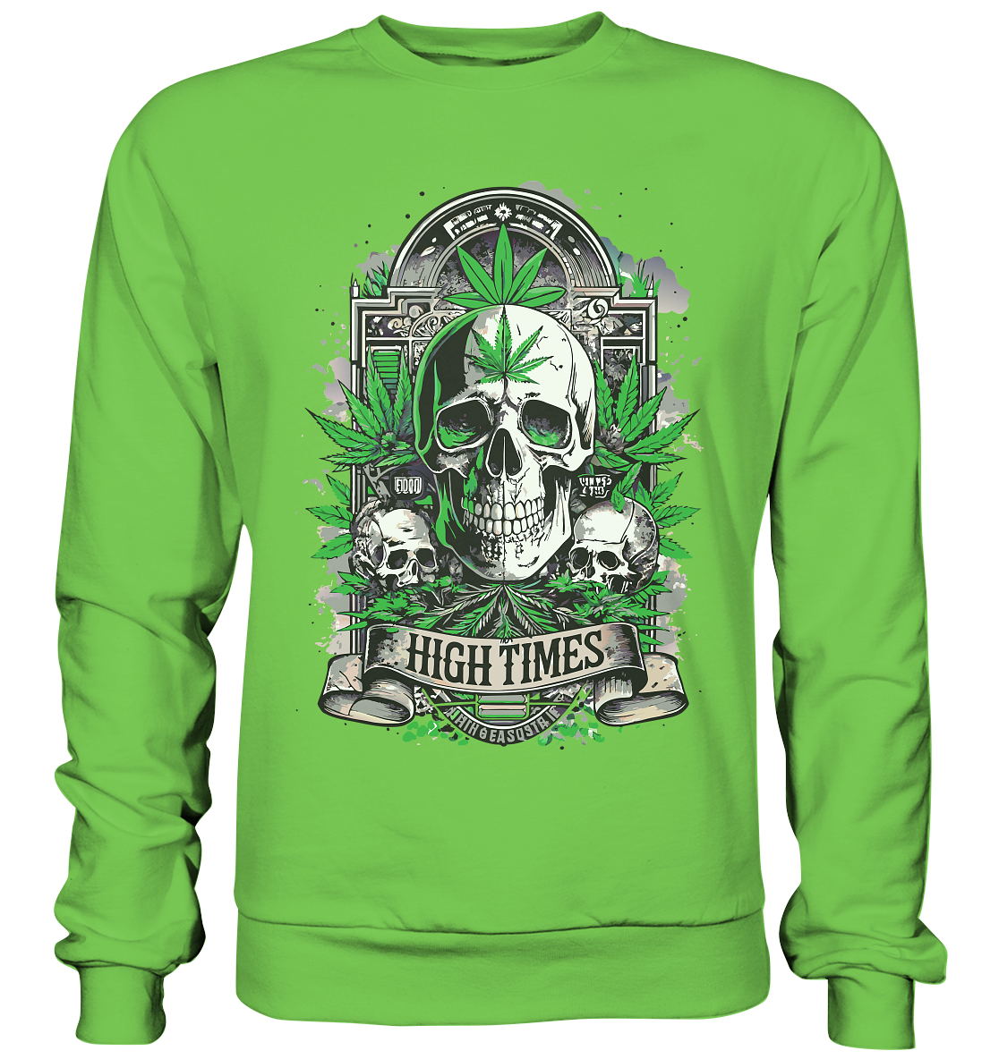 High Times Skull Green - Unisex Sweatshirt