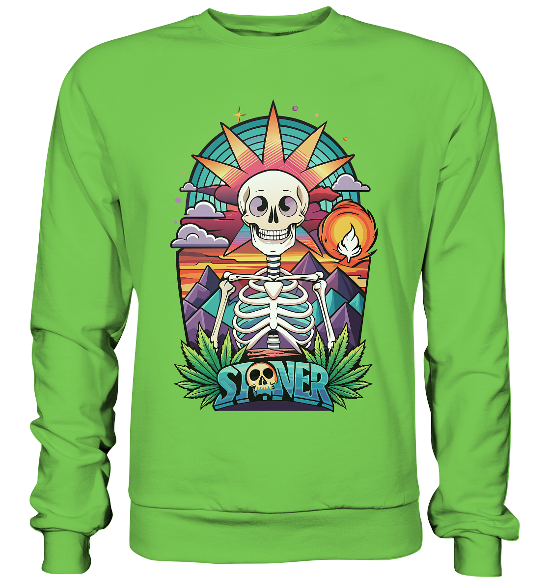 Color Stoner Skeleton - Unisex Sweatshirt