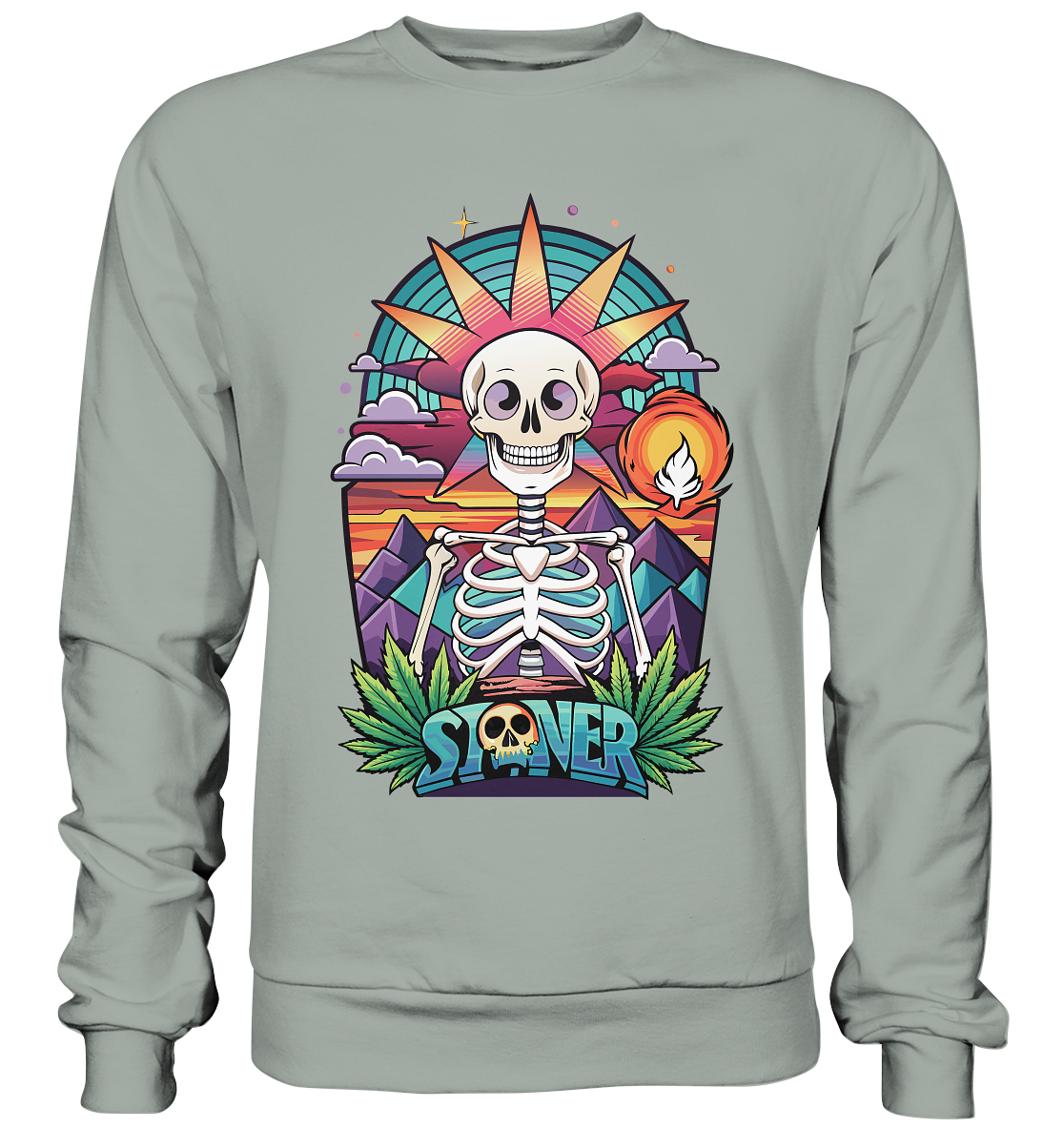 Color Stoner Skeleton - Unisex Sweatshirt