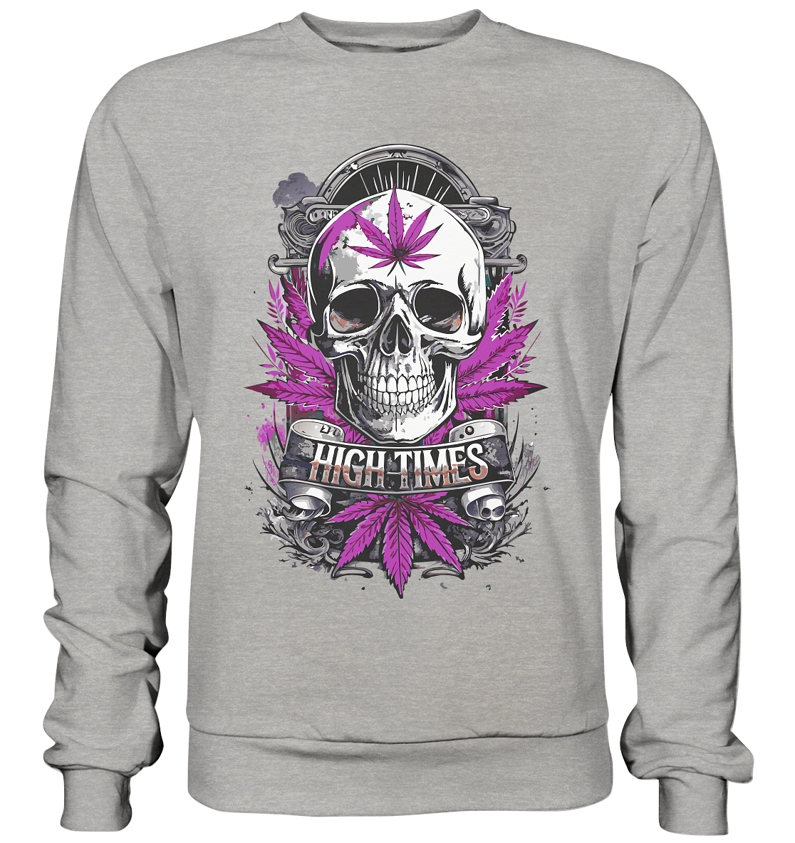 High Times Skull Purple - Unisex Sweatshirt