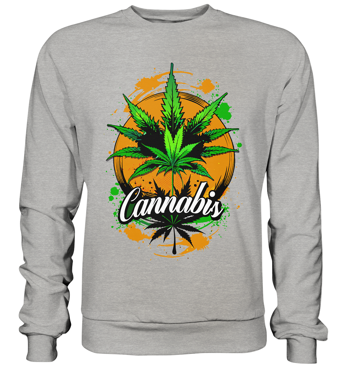 Orange Cannabis - Unisex Sweatshirt