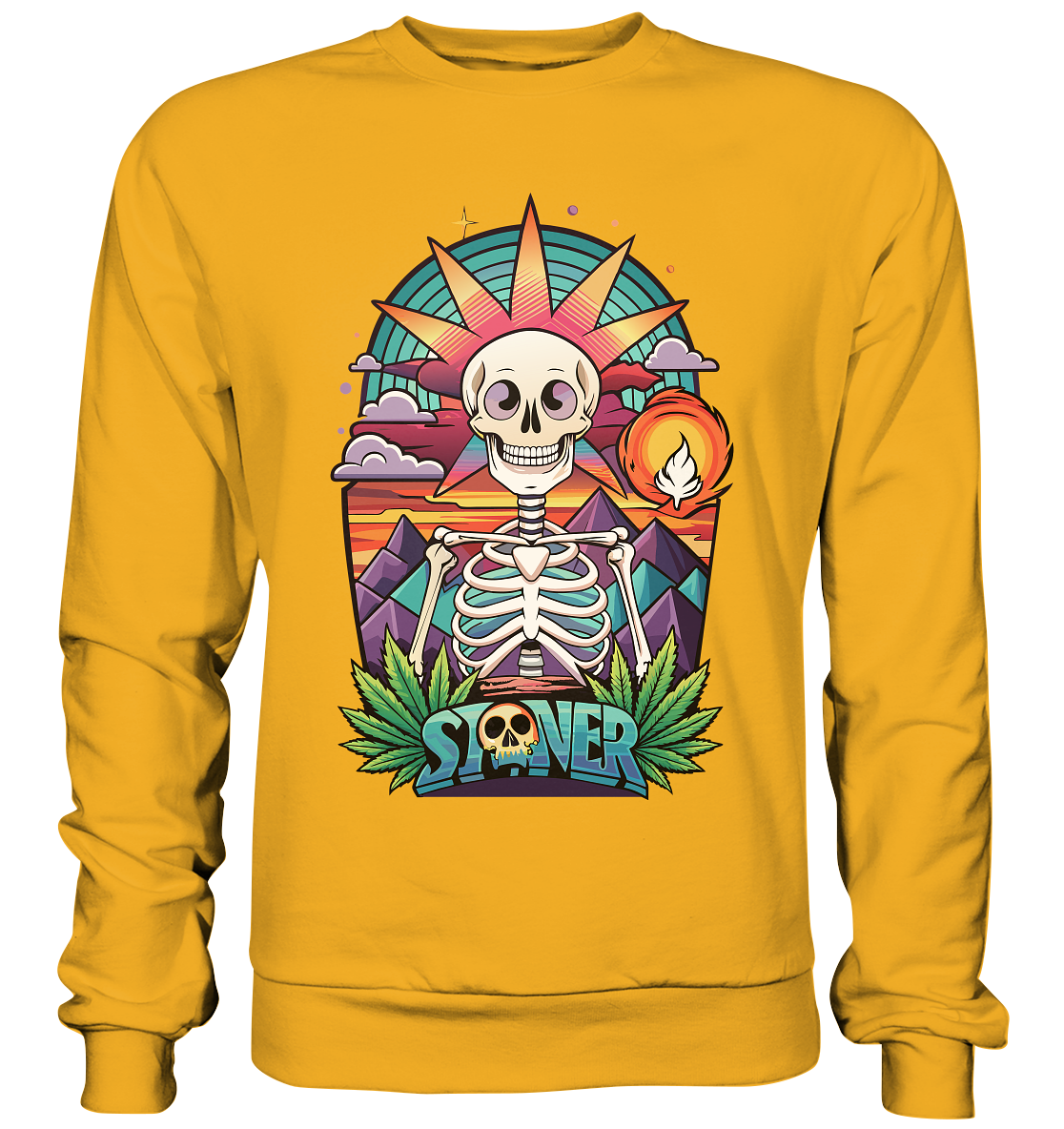 Color Stoner Skeleton - Unisex Sweatshirt