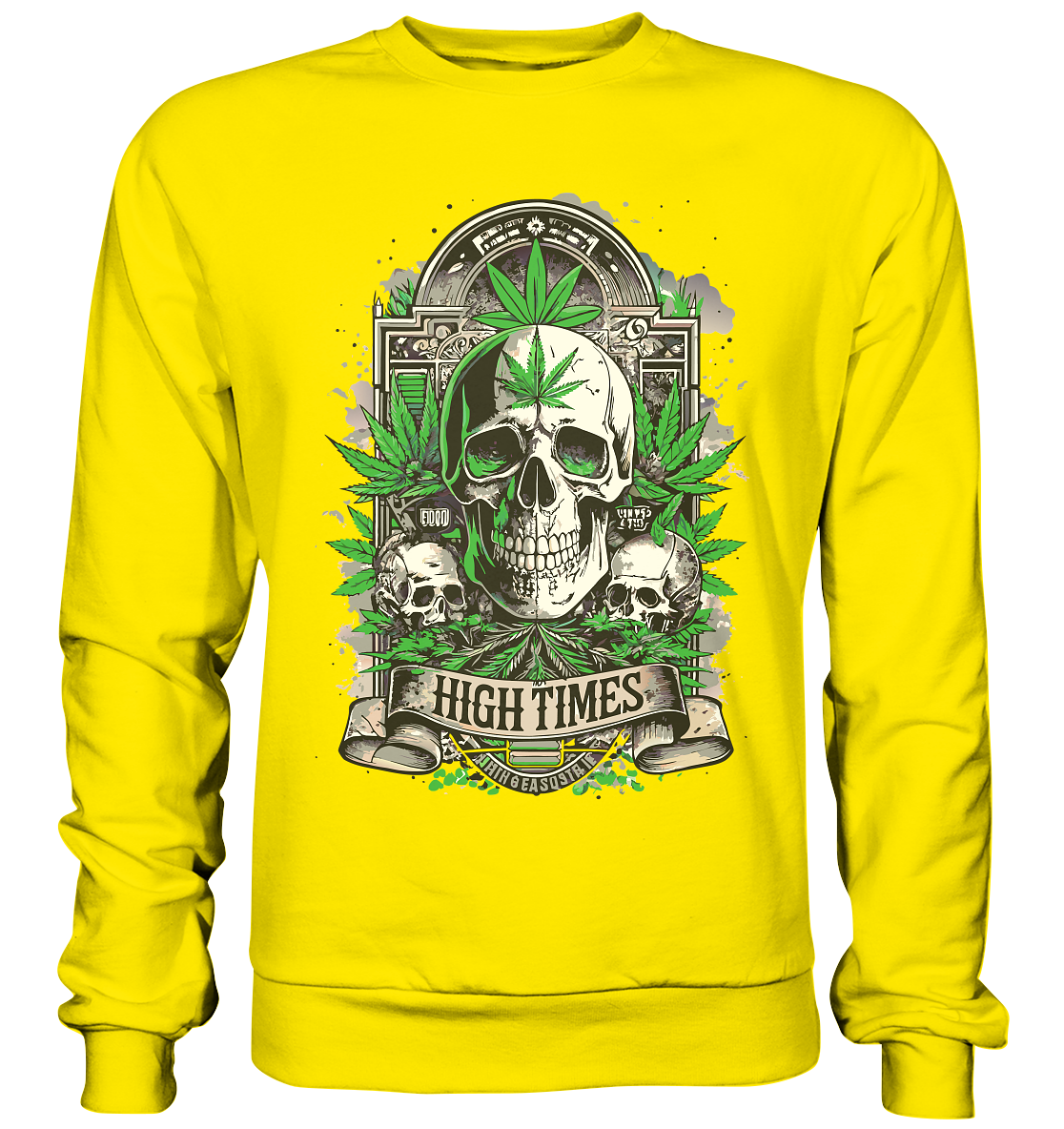 High Times Skull Green - Unisex Sweatshirt