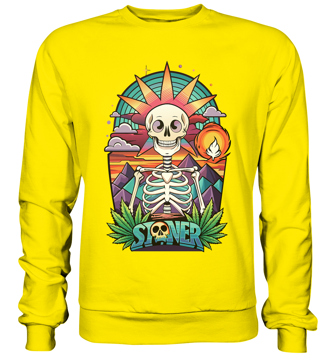 Color Stoner Skeleton - Unisex Sweatshirt