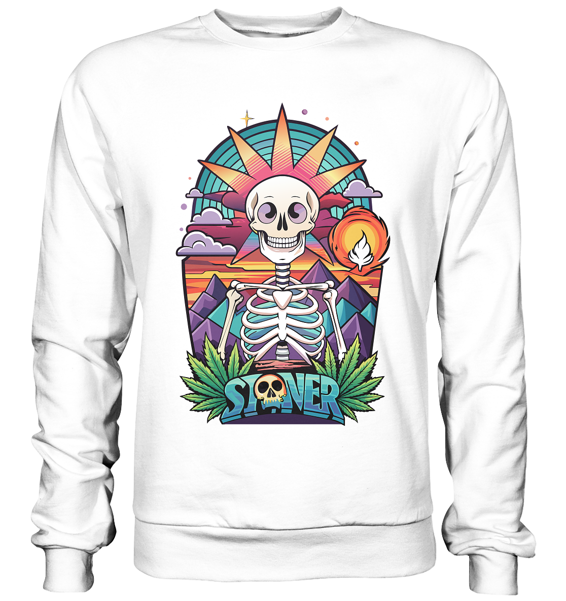 Color Stoner Skeleton - Unisex Sweatshirt