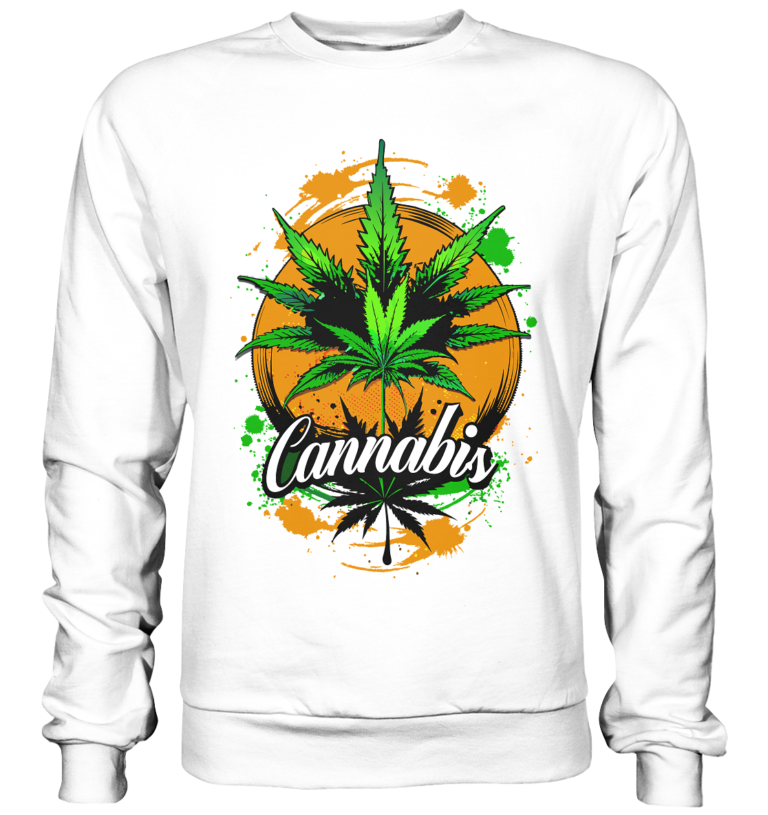 Orange Cannabis - Unisex Sweatshirt