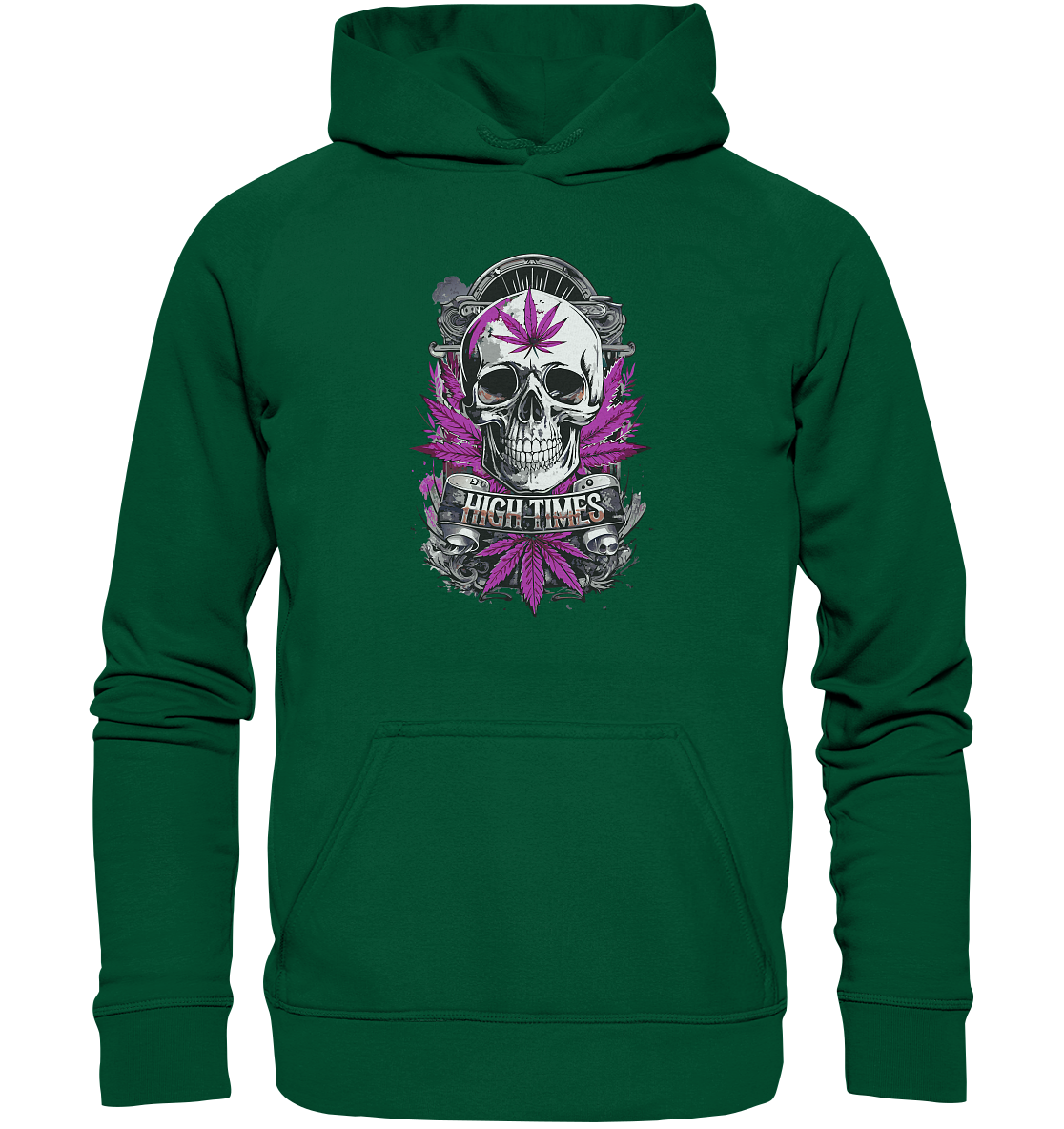 High Times Skull Purple - Unisex Hoodie