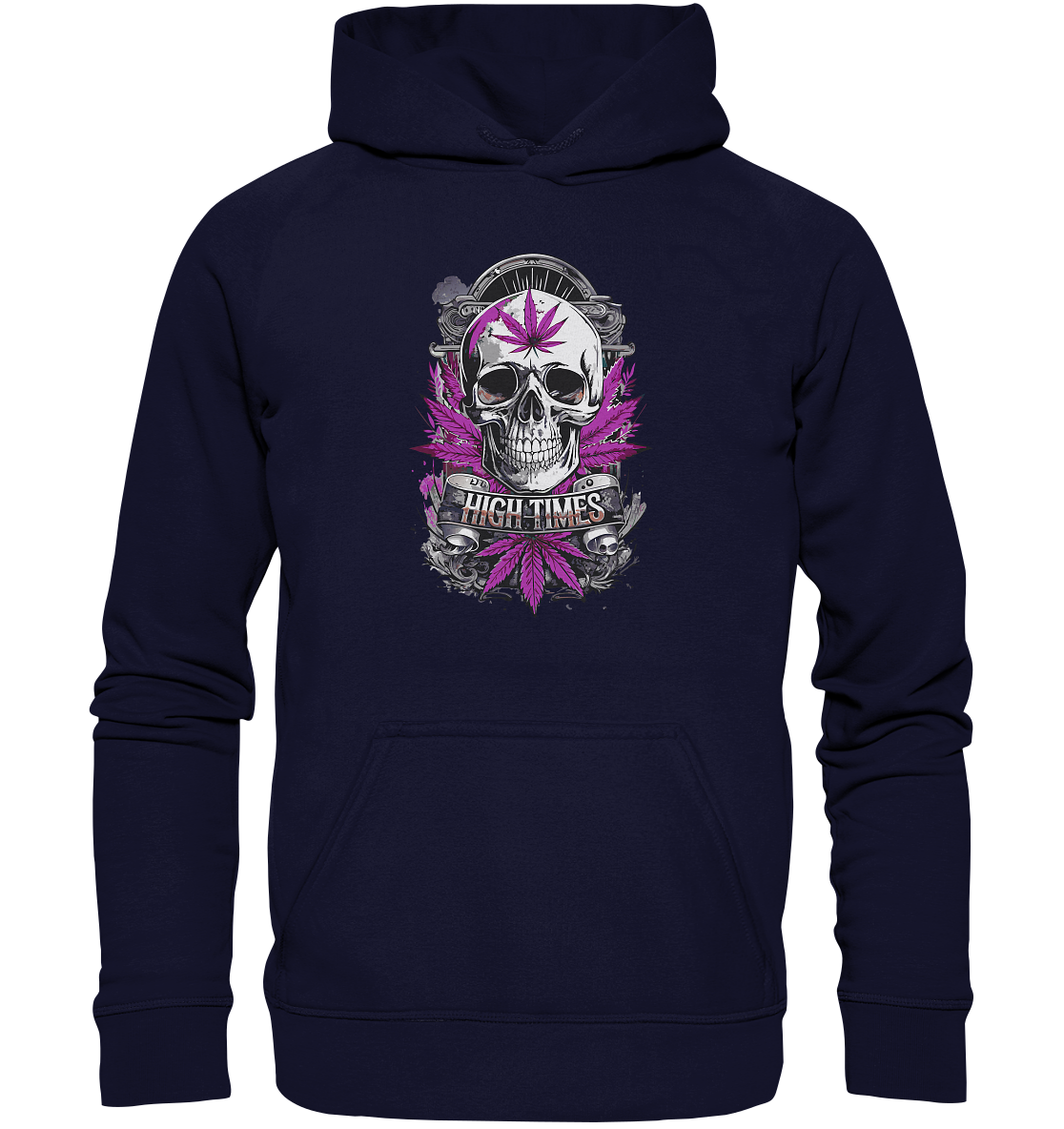 High Times Skull Purple - Unisex Hoodie