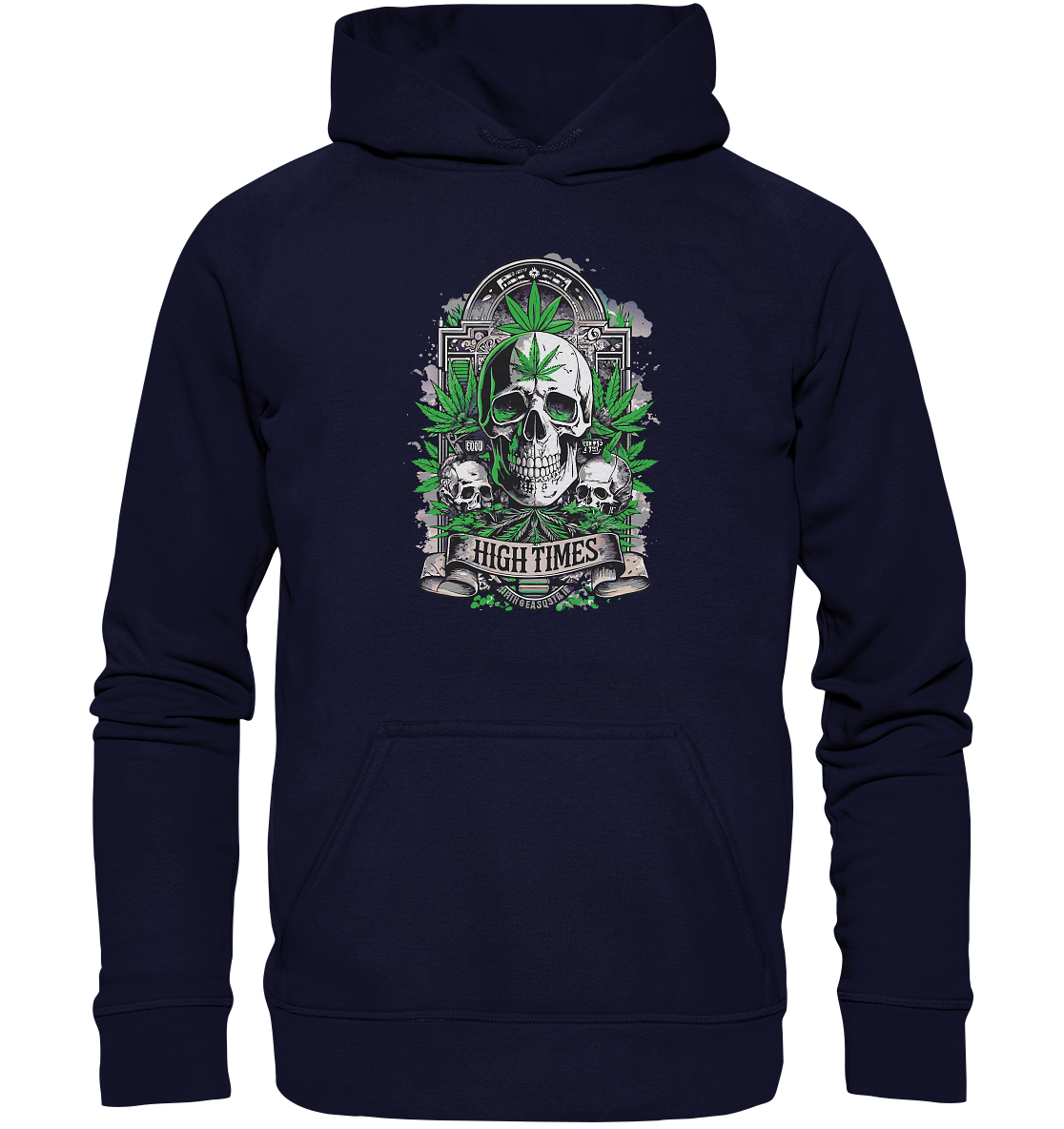 High Times Skull Green - Unisex Hoodie