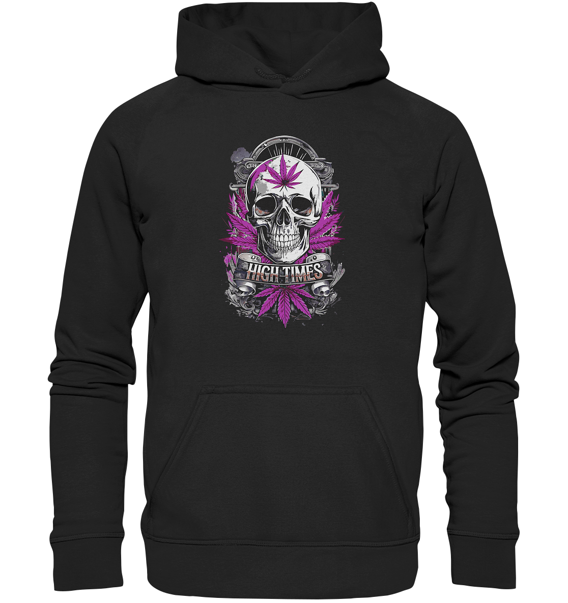 High Times Skull Purple - Unisex Hoodie